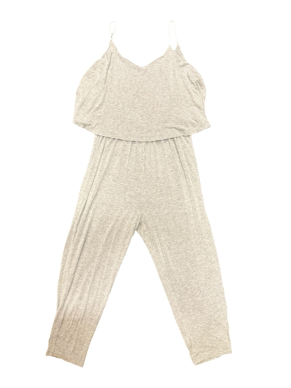 Active USA Heather Gray Casual Jumpsuit Size Medium
